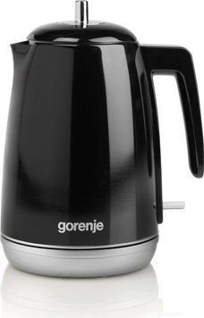 Gorenje Електрочайник 1.7л, Strix контроль, чорний K15RLBK фото