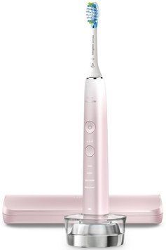 Philips Щітка зубна електр., Sonicare DiamondClean Prestige 9900, 62т. колив/хв, насадок-1, SenseIQ, зарядний чохол, рожевий HX9911/84 фото