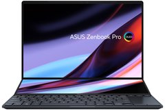 ASUS Ноутбук Zenbook Pro 14 Duo UX8402VU-P1060 14.5" 2.8K OLED Touch, Intel i7-13700H, 16GB, F1TB, NVD4050-6, NoOS, Чорний 90NB10X2-M003M0 фото