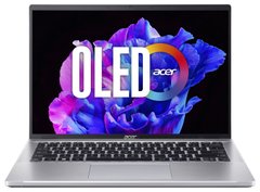 Acer Ноутбук Swift Go 14" SFG14-71 14" 2.8K OLED, Intel i7-13700H, 16GB, F1TB, UMA, Win11, сріблястий NX.KF1EU.002 фото