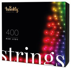 Гірлянда Smart LED Twinkly Strings RGB 400, Gen II, IP44, довжина 32м, кабель чорний - купити в інтернет-магазині Coolbaba Toys