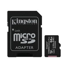 Kingston Карта памяти microSD 64GB C10 UHS-I R100MB/s + SD SDCS2/64GB фото