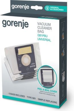 Gorenje Універсальний мішок GB1PBU, для пилососів Gorenje, паперові, 5 шт, 570741 GB1PBU фото