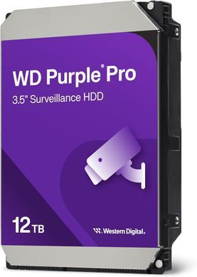 WD Жесткий диск 12TB 3.5" 7200 512MB SATA Purple Pro Surveillance WD122PURP фото