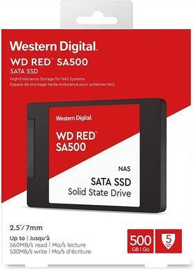 WD Накопичувач SSD 2.5" 500GB SATA Red WDS500G1R0A фото