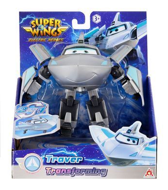 Super Wings Super Wings Transformer Toy Transforming Traver, 12.5cm EU780232 фото