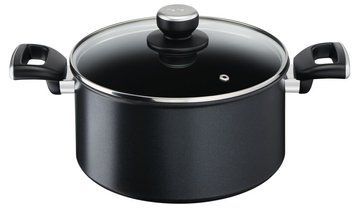 Кастрюля Tefal Unlimited, стеклянная крышка, 5,3 л, черный, алюминий G2554672 фото