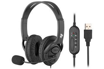 2E Гарнітура ПК стерео Over-ear CH13 USB, omni-mic, 2м, чорний 2E-CH13SU фото