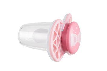 Пустушка Nuvita 7065 Air55 Cool симетрична 0m+ "BE HAPPY" кольору "рожевий кварц" NV7065RQ фото