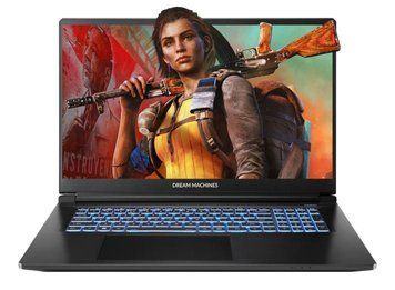 Dream Machines Ноутбук RT5060-17 17.3FHD IPS, AMD R7-260, 32GB, F2TB, NVD5060-8, DOS, чорний RT5060-17UA22 фото