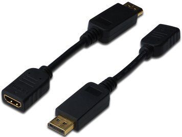 Digitus Адаптер DisplayPort > HDMI (M/F), Full HD AK-340400-001-S фото