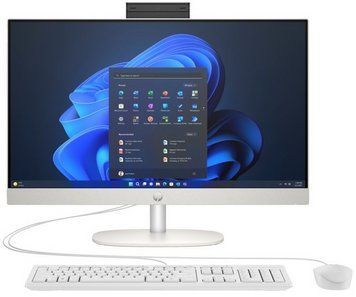HP Комп'ютер персональний моноблок HP 240-G10 23.8" FHD IPS AG, Intel U5-125U, 16GB, F512GB, UMA, WiFi, кл+м, 3р, Win11P, білий B6ZB4ET фото