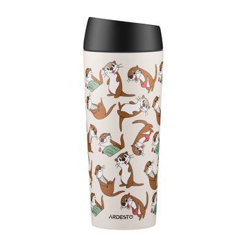 ARDESTO Travel mug Coffee Time Otter 450ml, stainless steel, beige AR2645OT фото