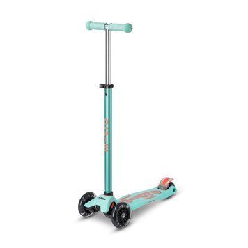 Самокат MICRO серії "Maxi Deluxe" - М'ЯТНИЙ (до 50 kg, триколісний) MMD070 фото