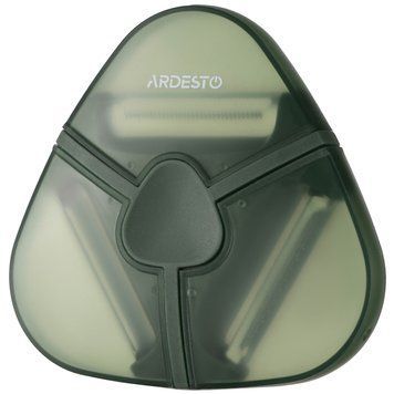 ARDESTO Овочечистка Gemini 3 в 1 з чохлом, нержавіюча сталь, пластик, зелений AR2169PG фото