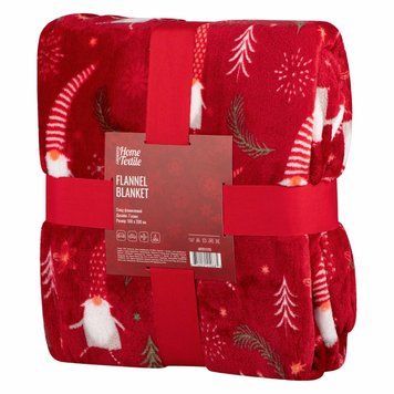 ARDESTO Плед Flannel, 160х200 см, 100% поліестер, гноми
