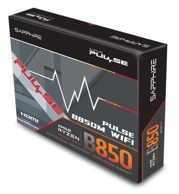 SAPPHIRE Motherboard PULSE B850M WIFI sAM5 B850 4xDDR5 M.2 HDMI DP WiFi BT mATX 52123-04-40G фото