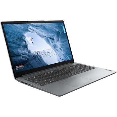 Lenovo Ноутбук IdeaPad 1-15IAU7 15.6" FHD IPS AG, Intel i5-1235U, 16GB, F512GB, UMA, DOS, серый 82QD00K5RA фото