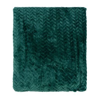 ARDESTO Плед Jacquard Braid 160х200см, 100% поліестер, смарагдовий