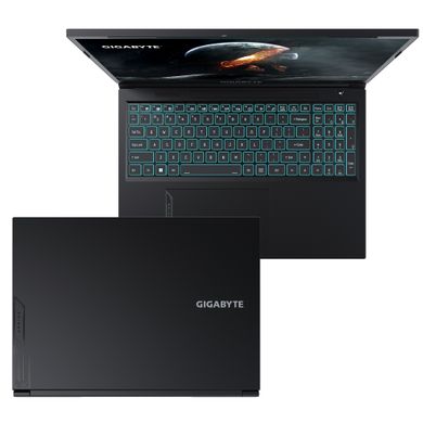 Gigabyte Ноутбук G6 16.0 FHD+ 165Hz, Intel i7-13620H, 16GB, F1TB, NVD4060-8, DOS, черный G6_KF-H3KZ854KD фото