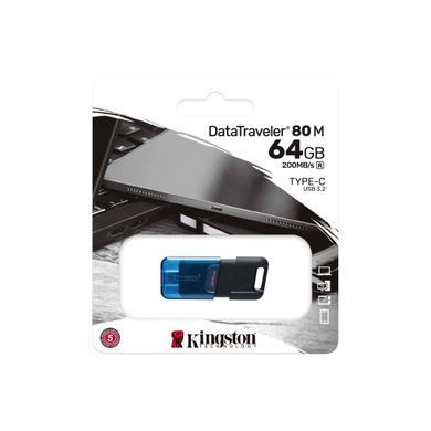 Kingston Накопитель 64GB USB 3.2 Type-C Gen 1 DT80 M DT80M/64GB фото