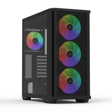 Zalman Корпус Z10 Plus, без БЖ, 2xUSB3.0, 1xUSB Type-C, 3x140mm ARGB fans, 1x120mm ARGB fans, TG Side Panel, EATX, Black Z10PLUS фото