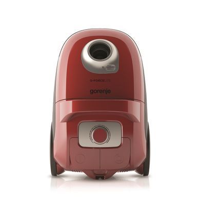 Пылесос Gorenje мешковый, 700Вт, мешок-3л, HEPA, щетка Xpand Zone, телескоп, красный VCEA23GLR фото