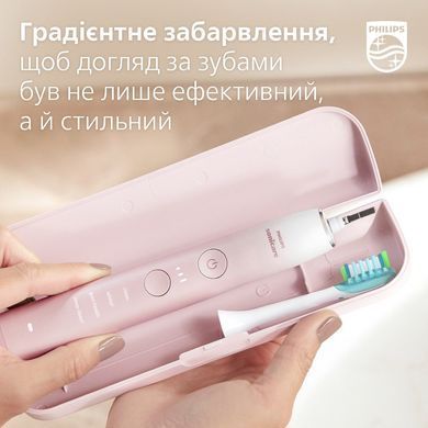 Philips Щетка зубная электр. Sonicare DiamondClean Prestige 9900, 62т. колеб/мин, насадок-1, SenseIQ, зарядный чехол, розовый HX9911/84 фото