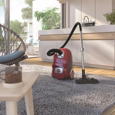Пылесос Gorenje мешковый, 700Вт, мешок-3л, HEPA, щетка Xpand Zone, телескоп, красный VCEA23GLR фото