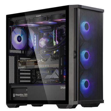 Zalman Корпус Z10 Plus, без БЖ, 2xUSB3.0, 1xUSB Type-C, 3x140mm ARGB fans, 1x120mm ARGB fans, TG Side Panel, EATX, Black Z10PLUS фото