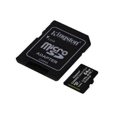 Kingston Карта пам'яті microSD 64GB C10 UHS-I R100MB/s + SD SDCS2/64GB фото