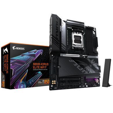Gigabyte Материнская плата B850 A ELITE WF7 sAM5 B850 4xDDR5 M.2 Wi-Fi BT ATX B850_A_ELITE_WF7 фото