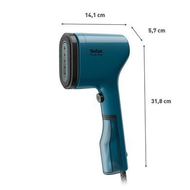 Tefal Відпарювач компактний Pure Pop, 1300Вт, 70мл, постійна пара - 20гр, синій DT2020E1 фото