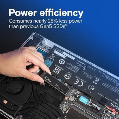 Crucial Накопичувач SSD Crucial M.2 1TB PCIe 5.0 P510 CT1000P510SSD8 фото