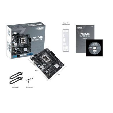 ASUS Материнcкая плата PRIME H610M-K D4 s1700 H610 2xDDR4 M.2 HDMI-VGA mATX 90MB1A10-M0EAY0 фото