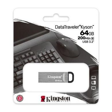 Накопичувач Kingston 64GB USB 3.2 Type-A Gen1 DT Kyson DTKN/64GB фото