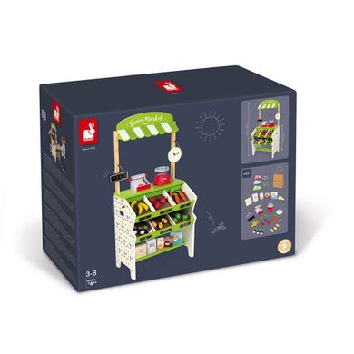Игровой набор Janod Прилавок с овощами J06574 фото