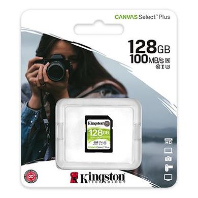 Карта пам'яті Kingston SD 128GB C10 UHS-I R100MB/s SDS2/128GB фото