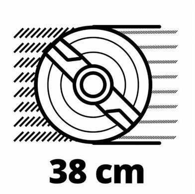 Einhell Газонокосарка RASARRO 36/38, PXC, акум., 2x18В 4Ah, 38см, 45л, 15.5кг 3413180 фото