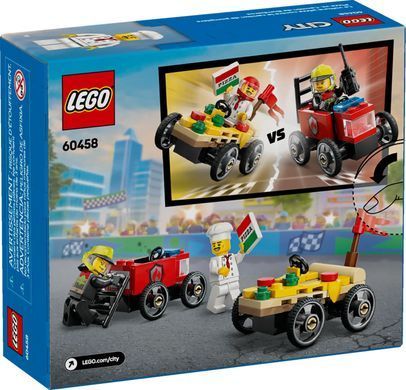 LEGO Конструктор City &laquo;Піца-авто проти пожежної машини&raquo; Набір перегонів 60458 фото
