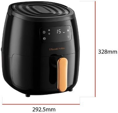 Russell Hobbs Мультипечь SatisFry Air Large, 1650Вт, чаша-5л, сенсорное управл., алюминий/пластик, черно-медный 26510-56 фото