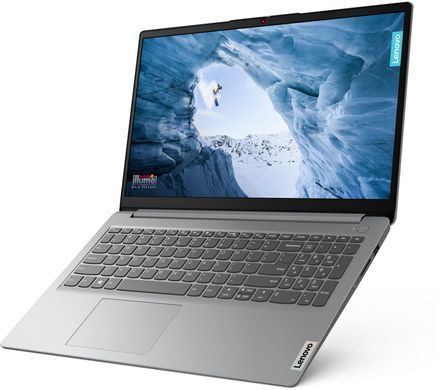 Lenovo Ноутбук IdeaPad 1-15IAU7 15.6" FHD IPS AG, Intel i5-1235U, 16GB, F512GB, UMA, DOS, серый 82QD00K5RA фото