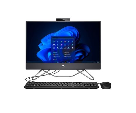 HP Комп'ютер персональний моноблок 240-G9 23.8" FHD IPS AG, Intel i5-1235U, 8GB, F512GB, UMA, WiFi, кл+м, 3р, Win11P, чорний 6D333EA фото