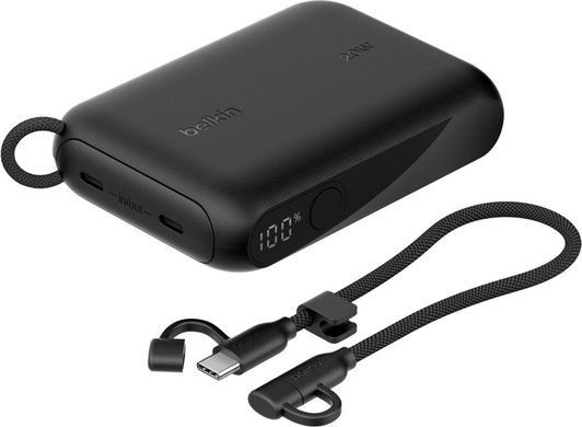 Belkin Аккумулятор портативный литий-ионный Power Bank 10000мА&middot;ч, 20Вт, с дисплеем, черный BPB027HQBK фото
