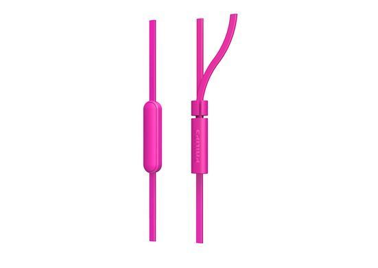 Philips TAE1105[Навушники In-ear TAE1105 3.5 mini-jack, Mic, Рожевий] TAE1105PK/00 фото