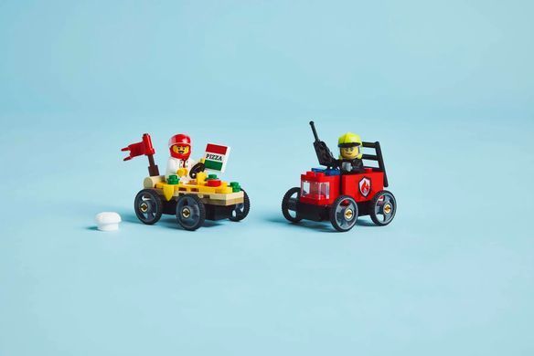 LEGO Конструктор City &laquo;Піца-авто проти пожежної машини&raquo; Набір перегонів 60458 фото