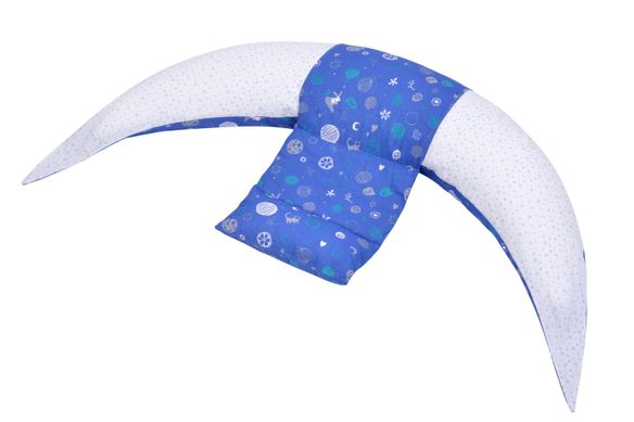 Подушка для беременных и для кормления Nuvita 10 в 1 DreamWizard Синяя NV7100BLUE фото