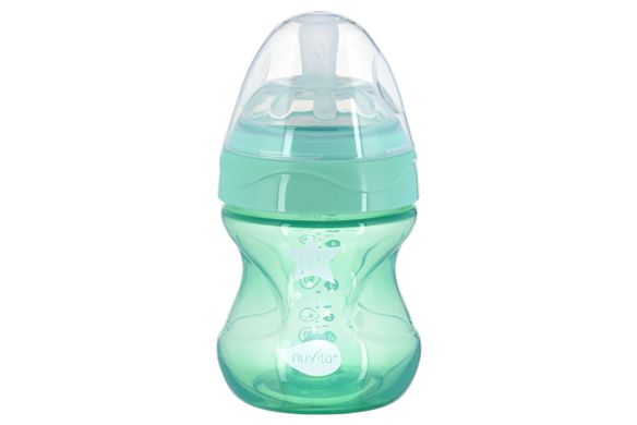 Детская бутылочка Nuvita 6012 Mimic Cool 150мл 0+ Антиколиковая зеленая NV6012GREEN фото