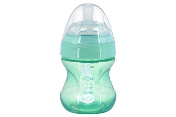 Дитяча пляшечка Nuvita 6012 Mimic Cool 150мл 0+ Антиколікова зелена NV6012GREEN фото