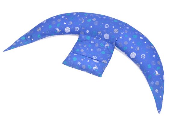 Подушка для беременных и для кормления Nuvita 10 в 1 DreamWizard Синяя NV7100BLUE фото